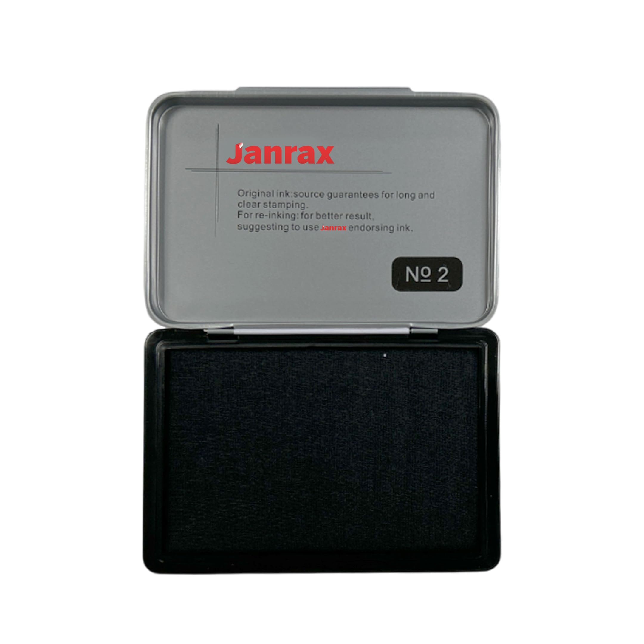 Black Ink Stamp Pad 122 x 48mm – Long-Lasting Ink Pad for Clear, Consistent Impressions, Ink Pad for Home, Office, and Crafting Use.