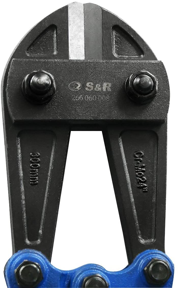 S&R Tagliabulloni Professionale - Tronchese per Ferro Bulloni Manuale 600 mm. Peso 2,2Kg. Taglio fino a 8mm. Qualità Professionale
