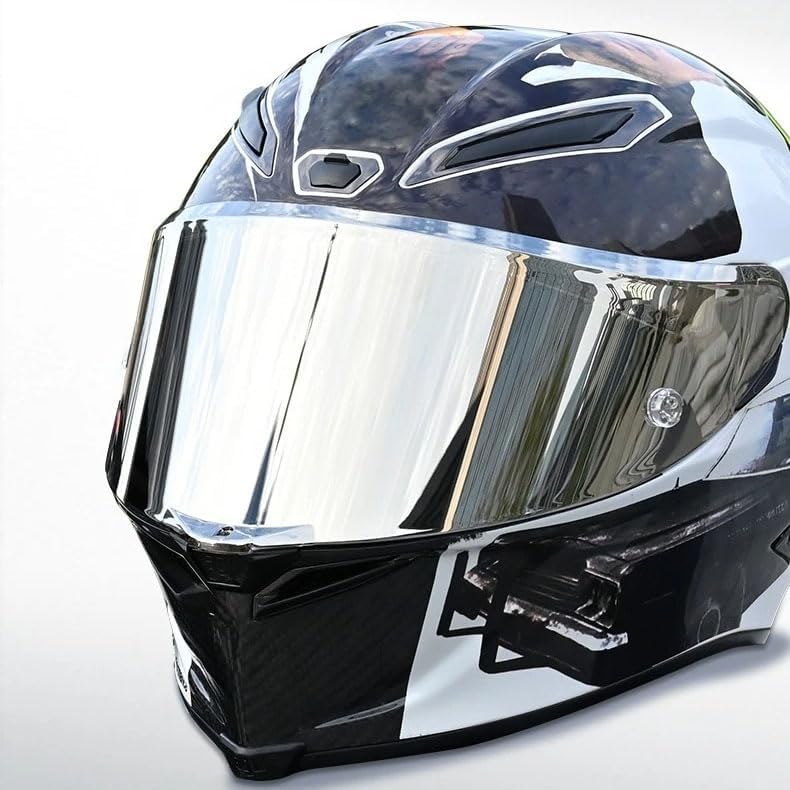 HHPIMA Motorcycle Helmet Visor Replacement for AGV Pista GPR Pista GPRR Corsa R, Scratch-Resistant Windshield Lens, Anti-Fog Ride Visor, Tinted Sun Protection Shield Visor,E : Automotive