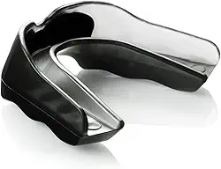 Protetor bucal Shock Doctor Pro, protetor bucal esportivo para futebol, basquete, lacrosse, hóquei, MMA, boxe, Jiu Jitsu, protetor bucal adulto e juvenil, funciona com protetor bucal