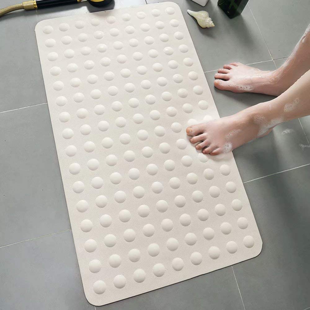 GL-Home Non-Slip Rubber Bath Mat with Bubbles, 55 x 55cm