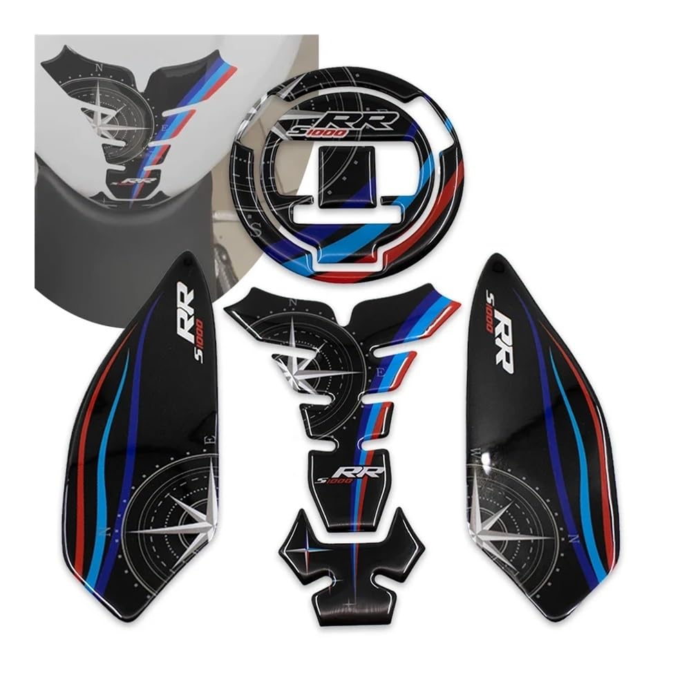 Motorbike Tank Pads Motorcycle Fuel Tank Stickers Anti-Skid Side Decals Pads for S1000R S1000RR