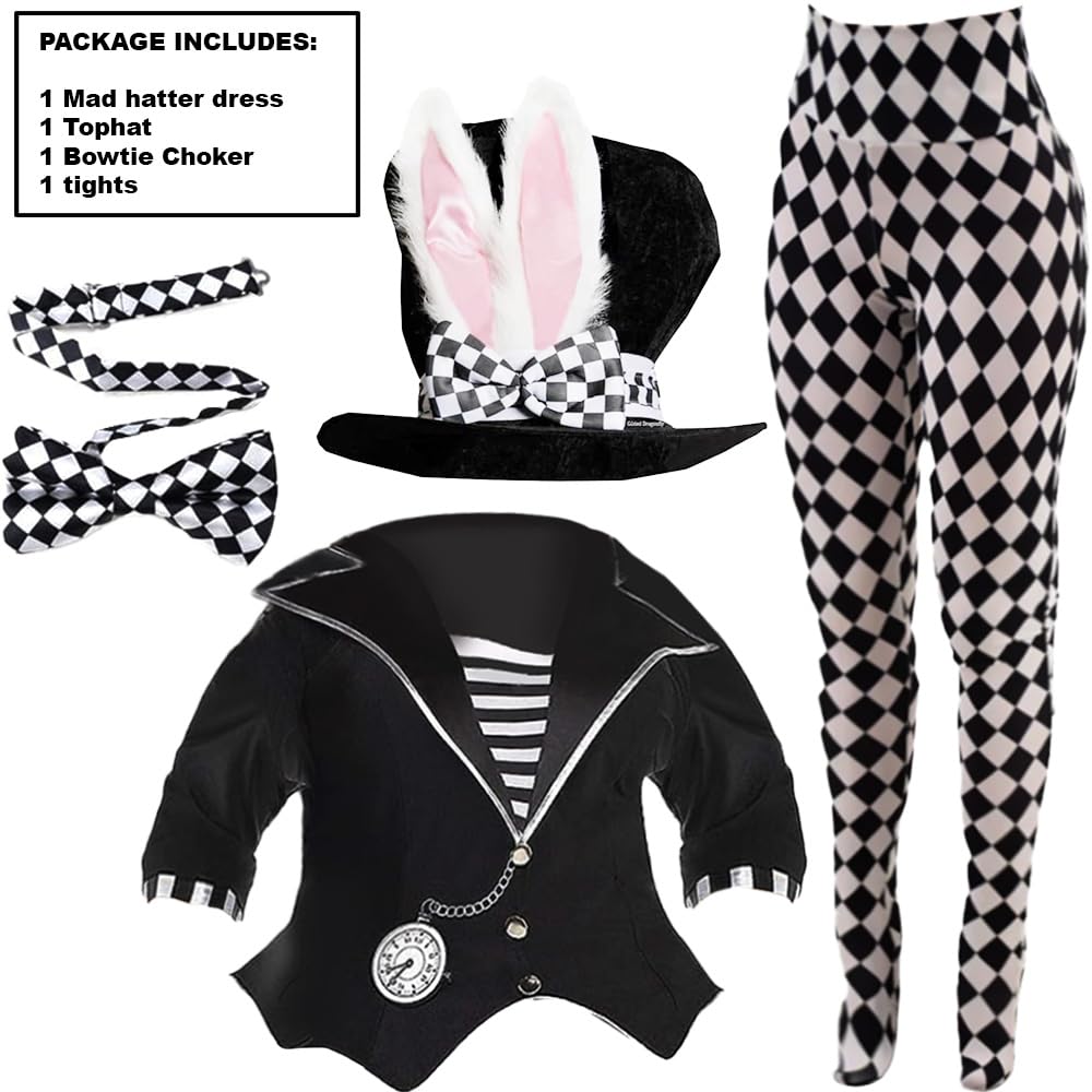 Maskeraddräkt Dark Mad Hatter Strl S main image 0