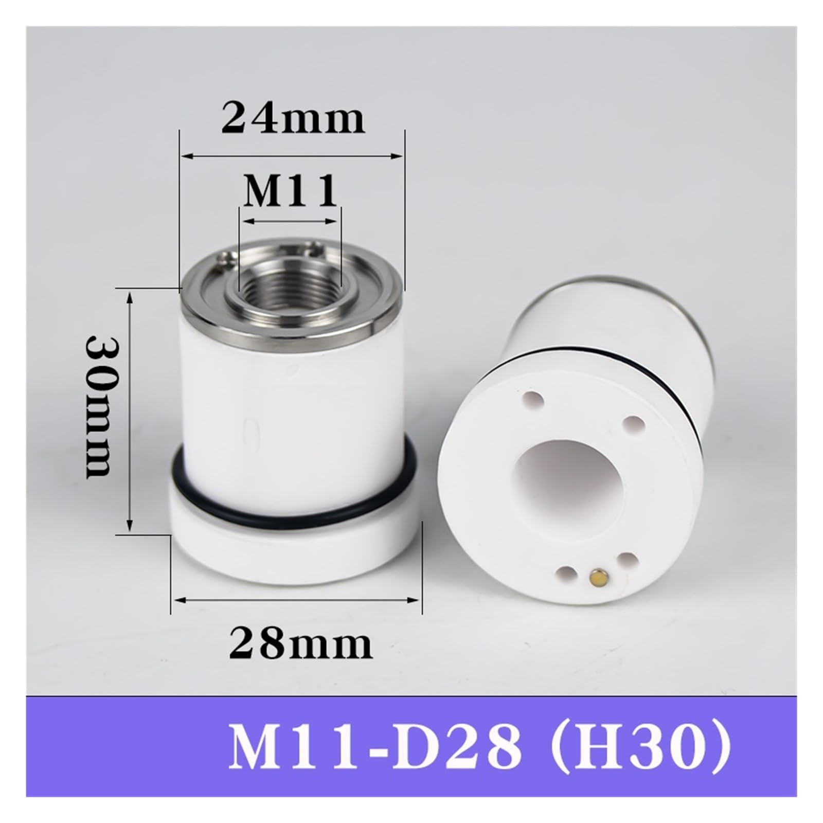 Keramik-Körperanschluss for Maschinenschneiddüse – D17,5M9 D28M11 D24M11 1 Stück(D28 M11 H30)
