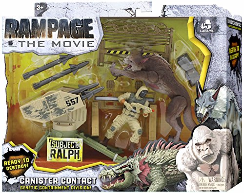Rampage The Movie Canister Contact Subject Ralph Action Figure Playset