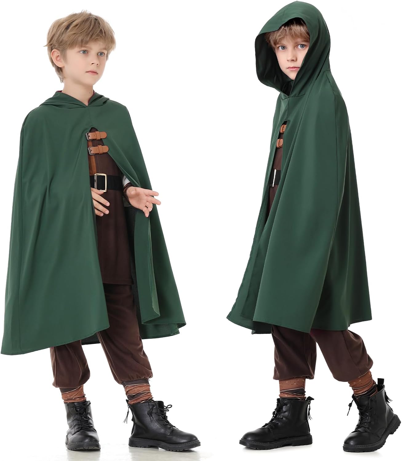 Ezuwail Boys Renaissance Costumes Outfit Kids Medieval Viking Costume Sets for Halloween, Ren Fair - Image 6