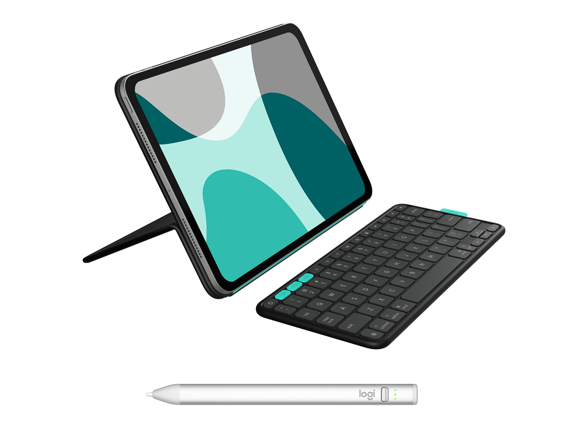 Flip Folio, Keyboard Case for iPad Pro 13-inch (M4) &amp; iPad Air 13-inch (M2 &amp; M3) (2024, 2025) - Protective &amp; Stowable Bluetooth Keyboard Case, Multi-Device - Midnight Black + Crayon Digital Pencil
