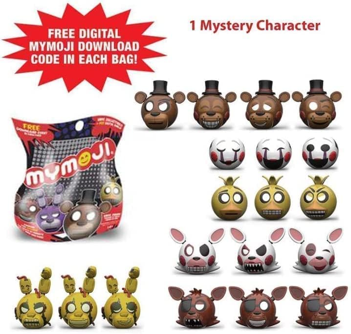 Miniatura 4 de Freddy's Balloon Pop Figura exclusiva de Freddy Five Night's at Freddy's Shift espeluznante Pizzeria Bonnie metálico, paquete de 2 unidades con