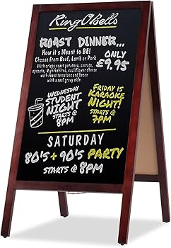 ★オシャレなスタンド看板☆【ブラックボード】 黒板 ブラックボード 看板 立て看板 スタンド看板 A型看板 両面 H850mm