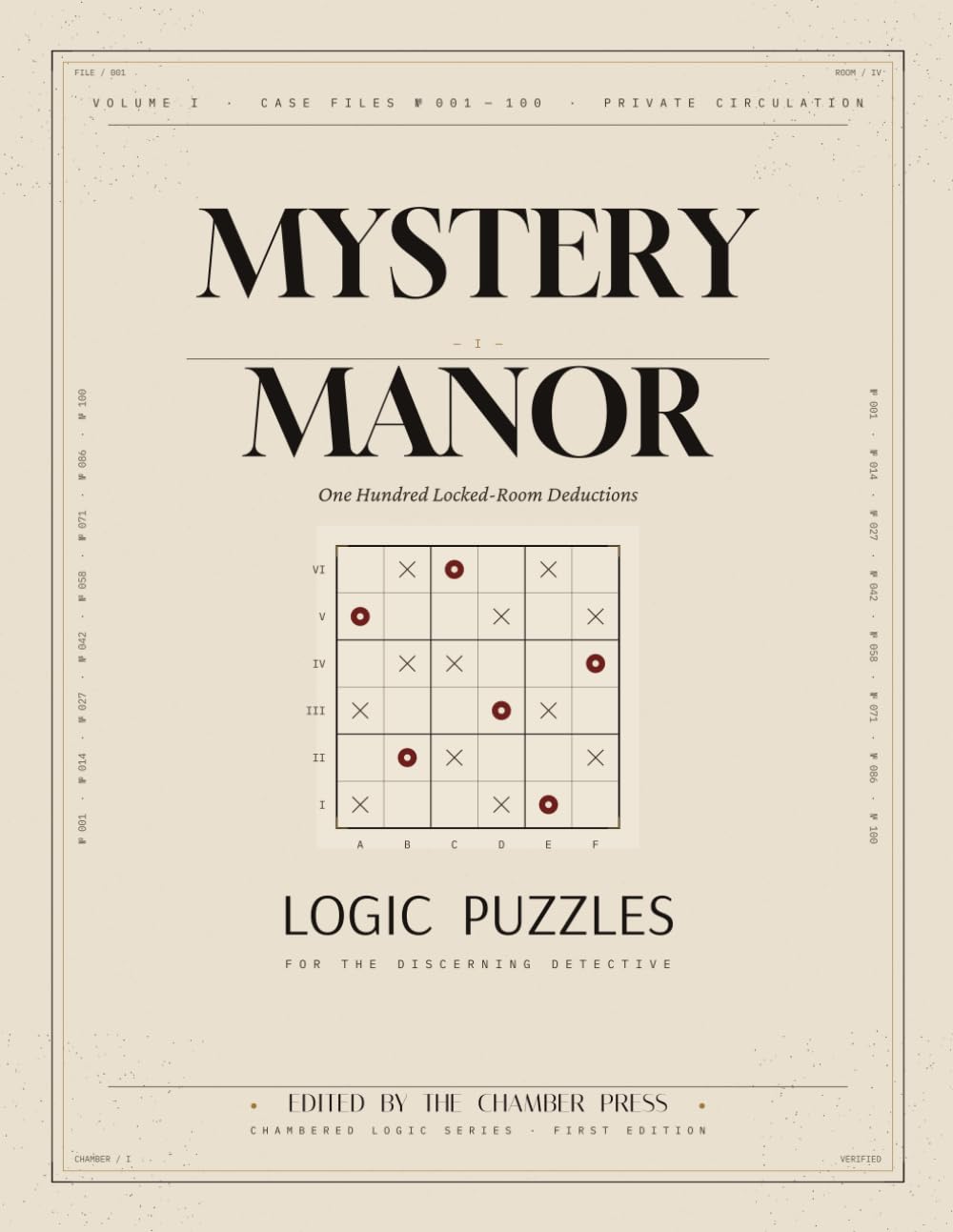 Mystery Manor: One Hundred Locked-Room Deductions Logic Puzzles for Adults: A Murder Mystery Game Book and Interactive Crime Puzzle Collection for ... Brain Teasers to Solve at Your Leisure