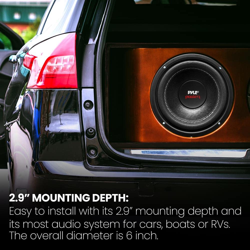 Pyle Car Vehicle Subwoofer Audio Speaker - 6.5 Cono de papel no