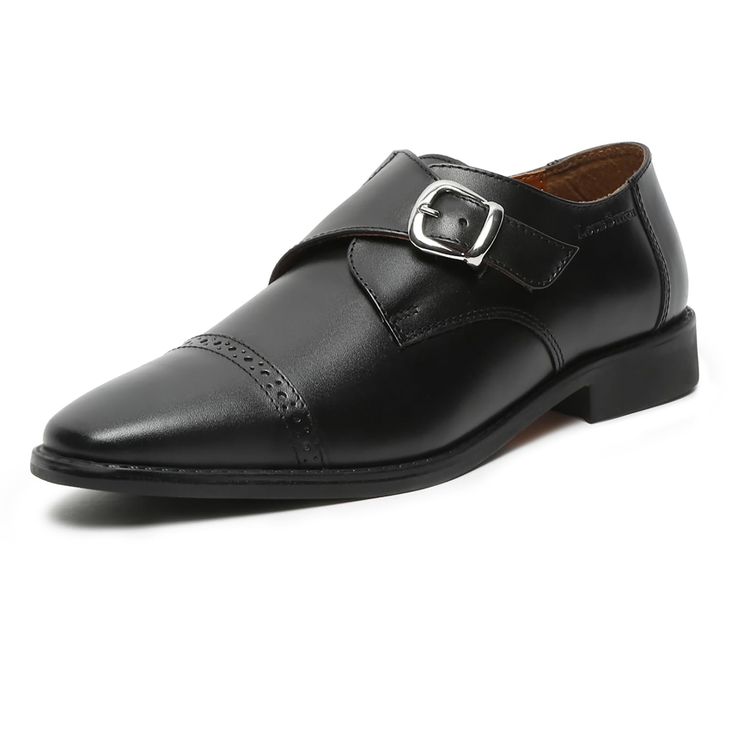 LOUIS STITCH Mens Formal Shoes | Italian Leather Monk Strap | Stylish Lace-Up for Business, Formal, Perfect Mens Shoes for Office, Weddings & Events | Black | UK Size 8 (RXSM) (B0CH9TFKYQ) Amazon Price History, Amazon Price Tracker