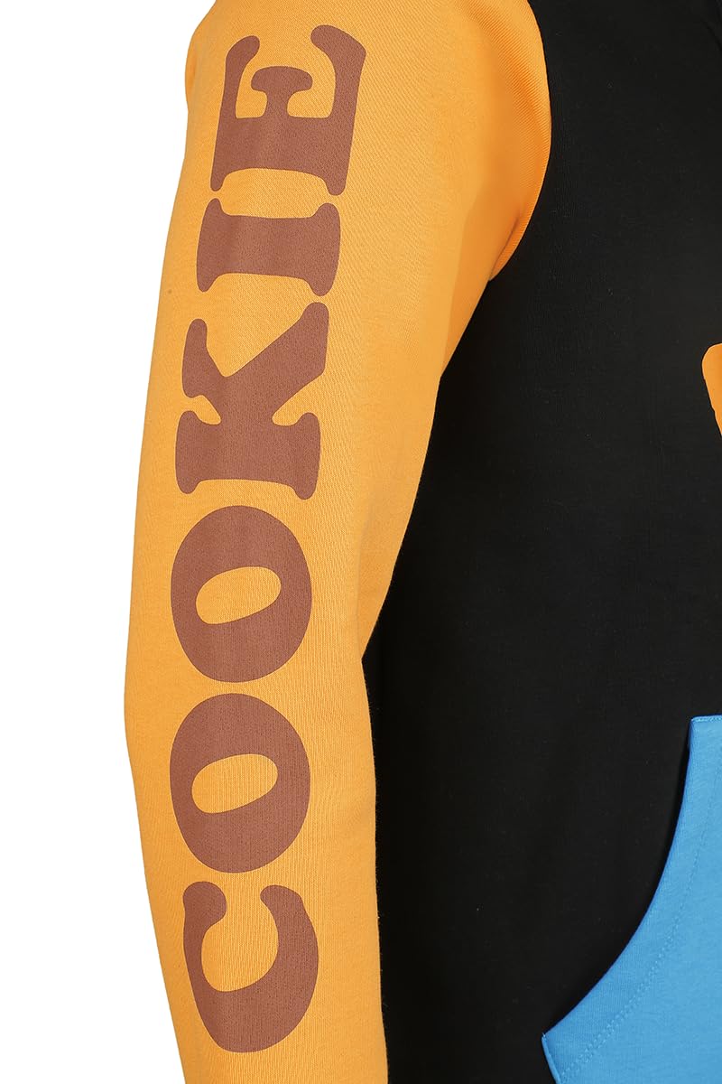 Sesame Street Cookie Monster Uomo Felpa con Cappuccio Multicolore 65% Cotone, 35% Poliestere Regular