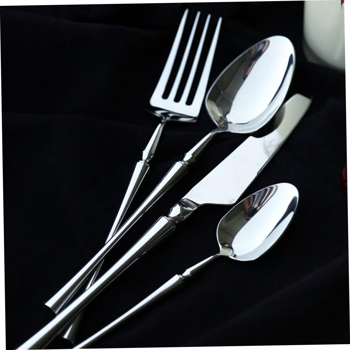 3pièces Fourchette Acier à Petit Poignet Ustensile De Table Pour Dîner Fruits Et Gâteaux Design Ergonomique Et Facile à Nettoyer