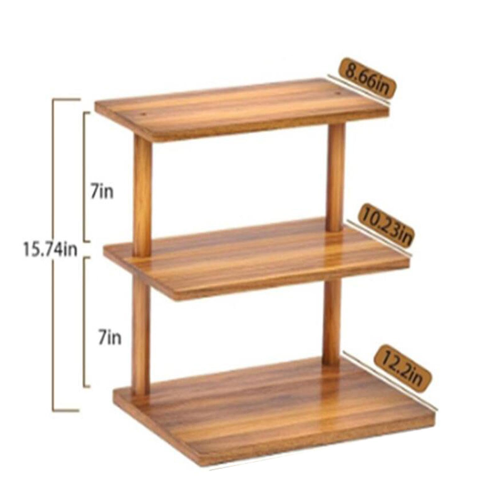 Présentoir à gâteaux à étages en bois rustique 3 niveaux, idéal pour présenter gâteaux, biscuits et bonbons lors de fêtes. Ce présentoir