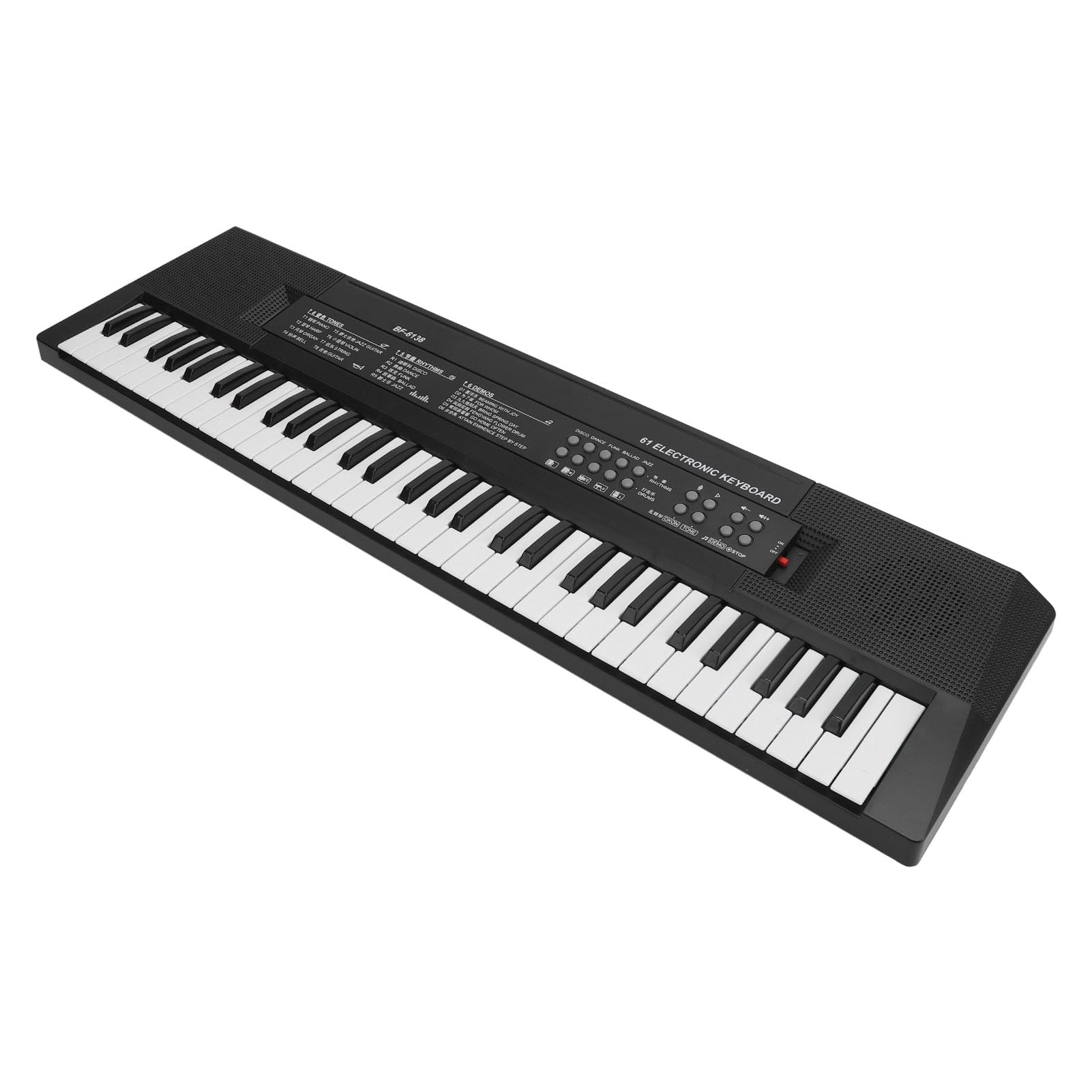 Mini Klawiatura Fortepianowa 61 Klawiszy Wczesna Nauka Pianino Elektroniczne Przenośny Instrument Muzyczny z Mikrofonem