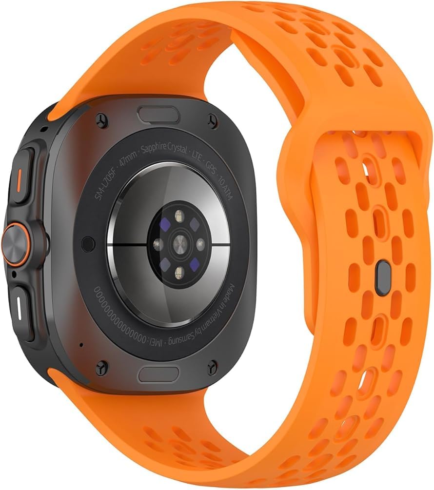 Zitel Band Compatible with Samsung Galaxy Watch Ultra 47mm Silicone Sport Strap (Orange) (B0DFHZ4BYL) Amazon Price History, Amazon Price Tracker