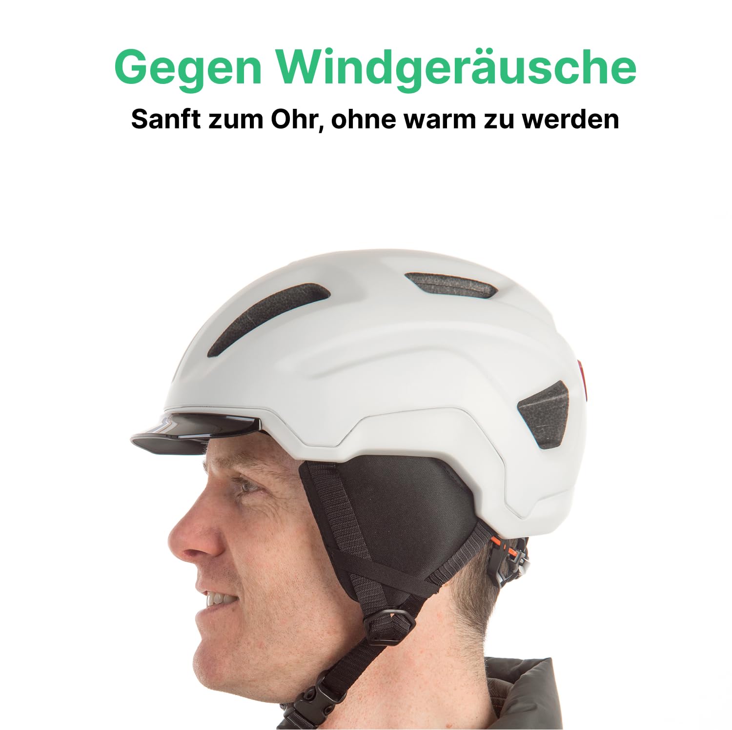 GOOFF Ohrenschtzer  passt auf jeden Helm  gegen Windgerusche  S  Pedelec 2.0 Earpads - ansteckbar an den Fahrradhelm  mit grozgigen ...