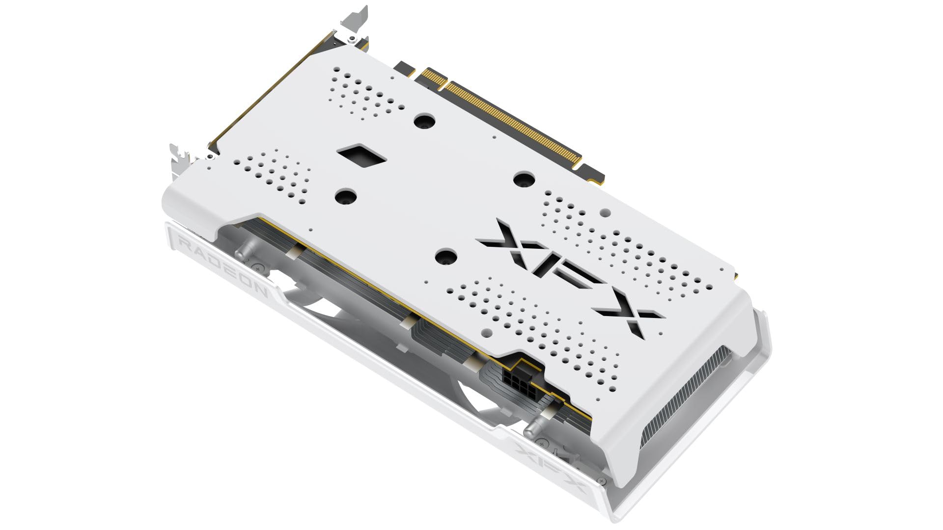XFX Speedster SWFT210 - Scheda grafica Radeon RX 7600, con 8 GB GDDR6 HDMI 3xDP, AMD RDNA 3 RX-76PSWFTWY, colore: Bianco