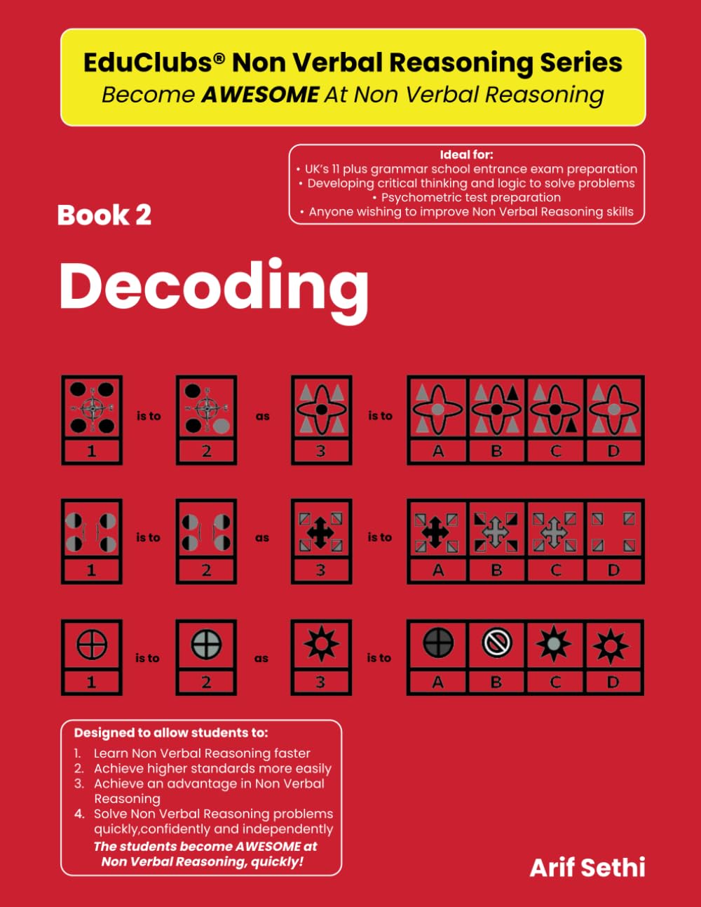 Book 2 - Decoding (EduClubs Non Verbal Reasoning Series)