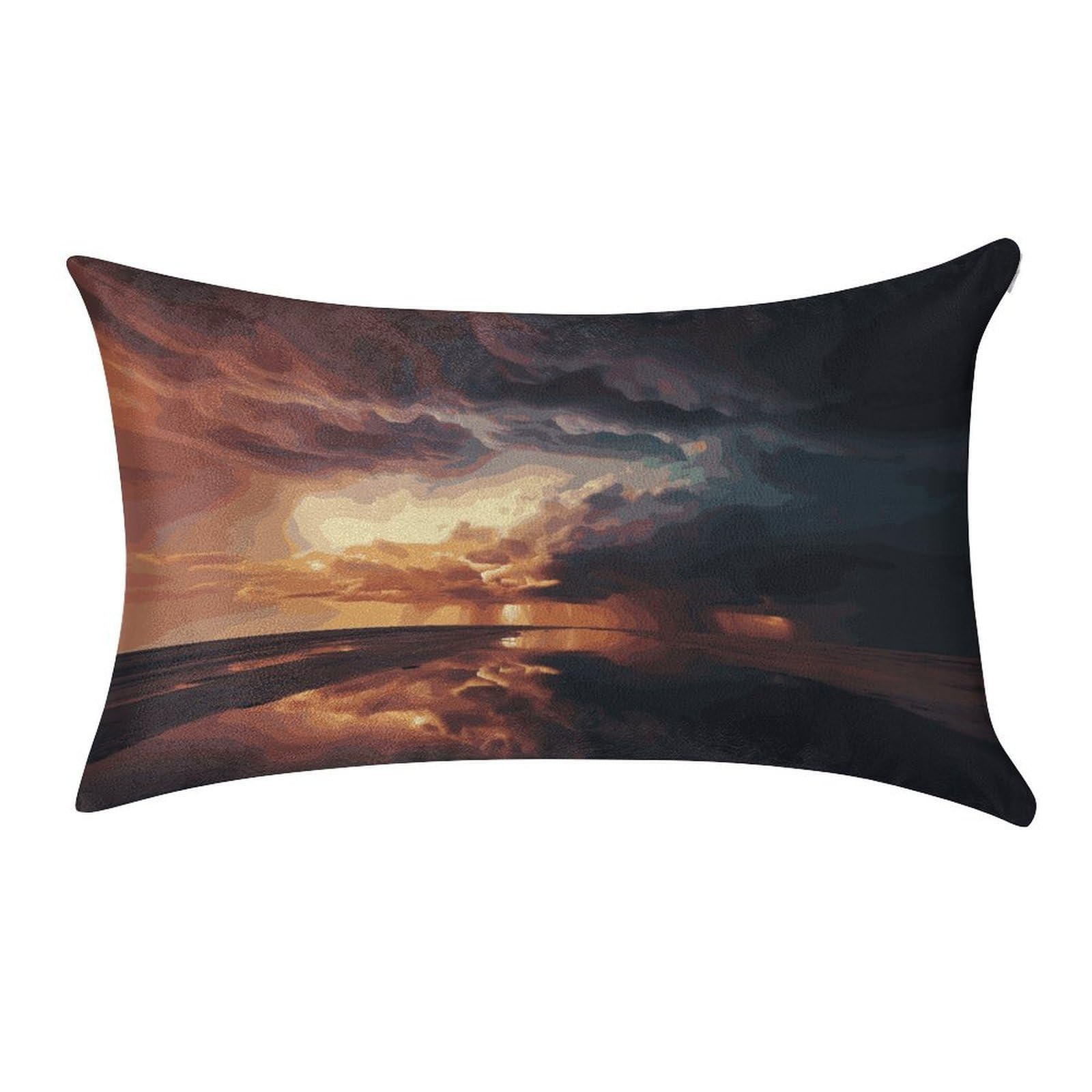Btcowzrv Style Dark Clouds Under Rainbow Pillow Cover Pillow Case Pillowcase