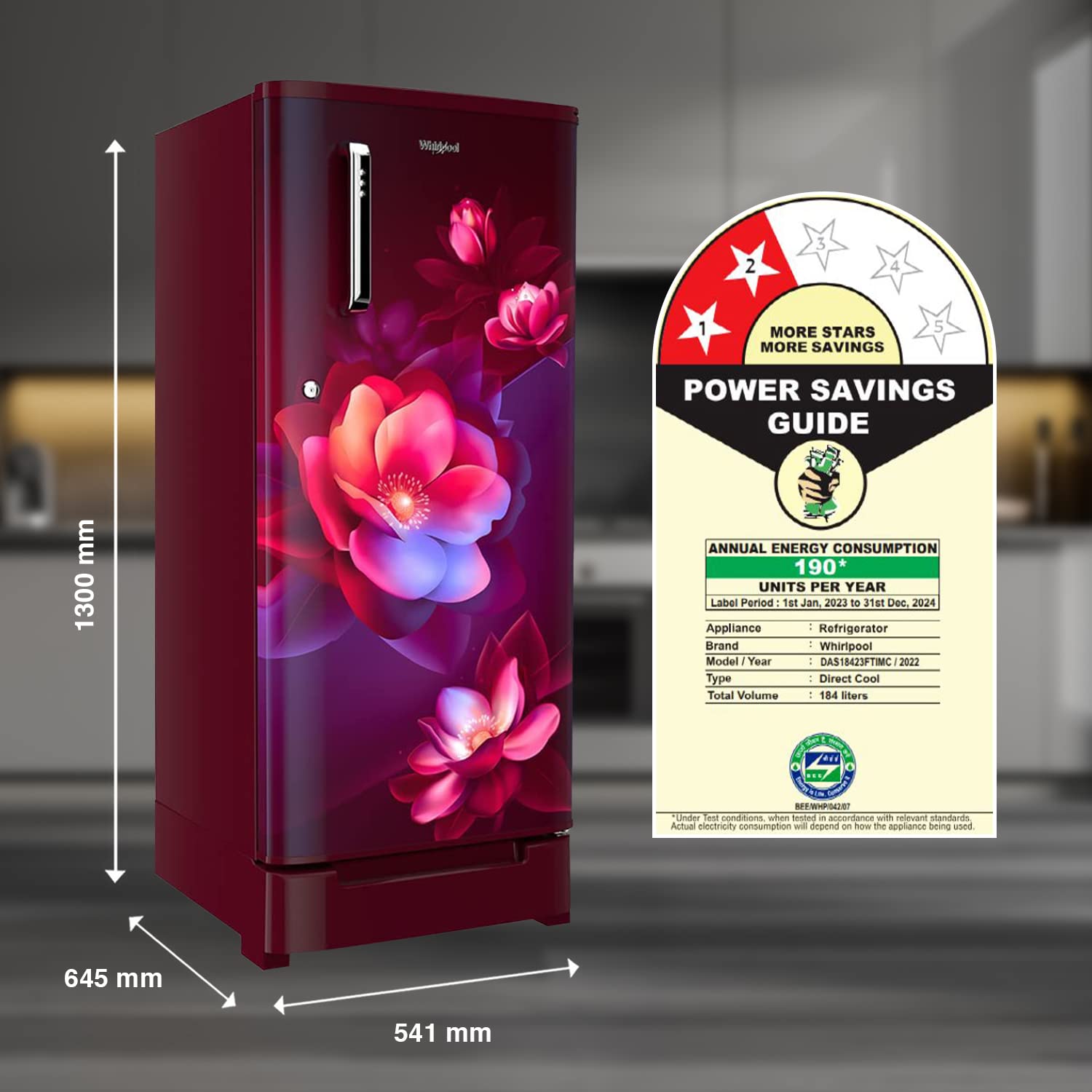 Whirlpool 184 L 2 Star Direct-Cool Single Door Refrigerator (205