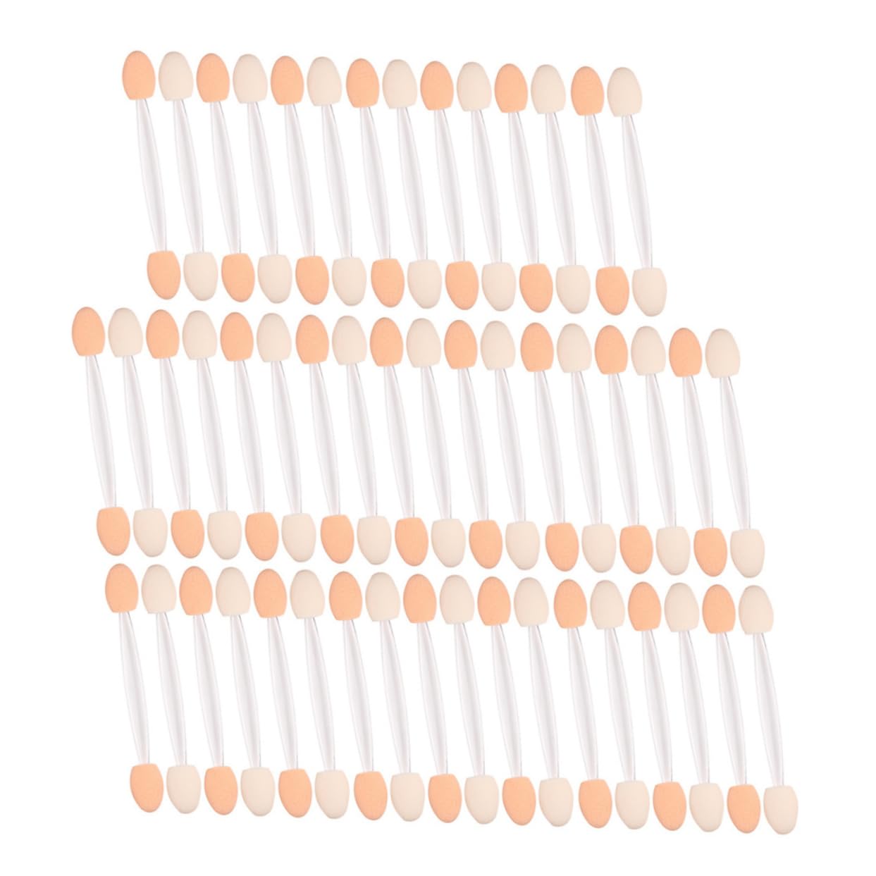 SOESFOUFU Eyeshadow Sponge Applicator Stick 50 Pcs Dual-ended Eye Shadow Sponge Brush Set Comfortable