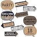 Funny 18th Milestone Birthday - Time to Adult - 18th Birthday Party Photo Booth Props Kit - 10 Piece