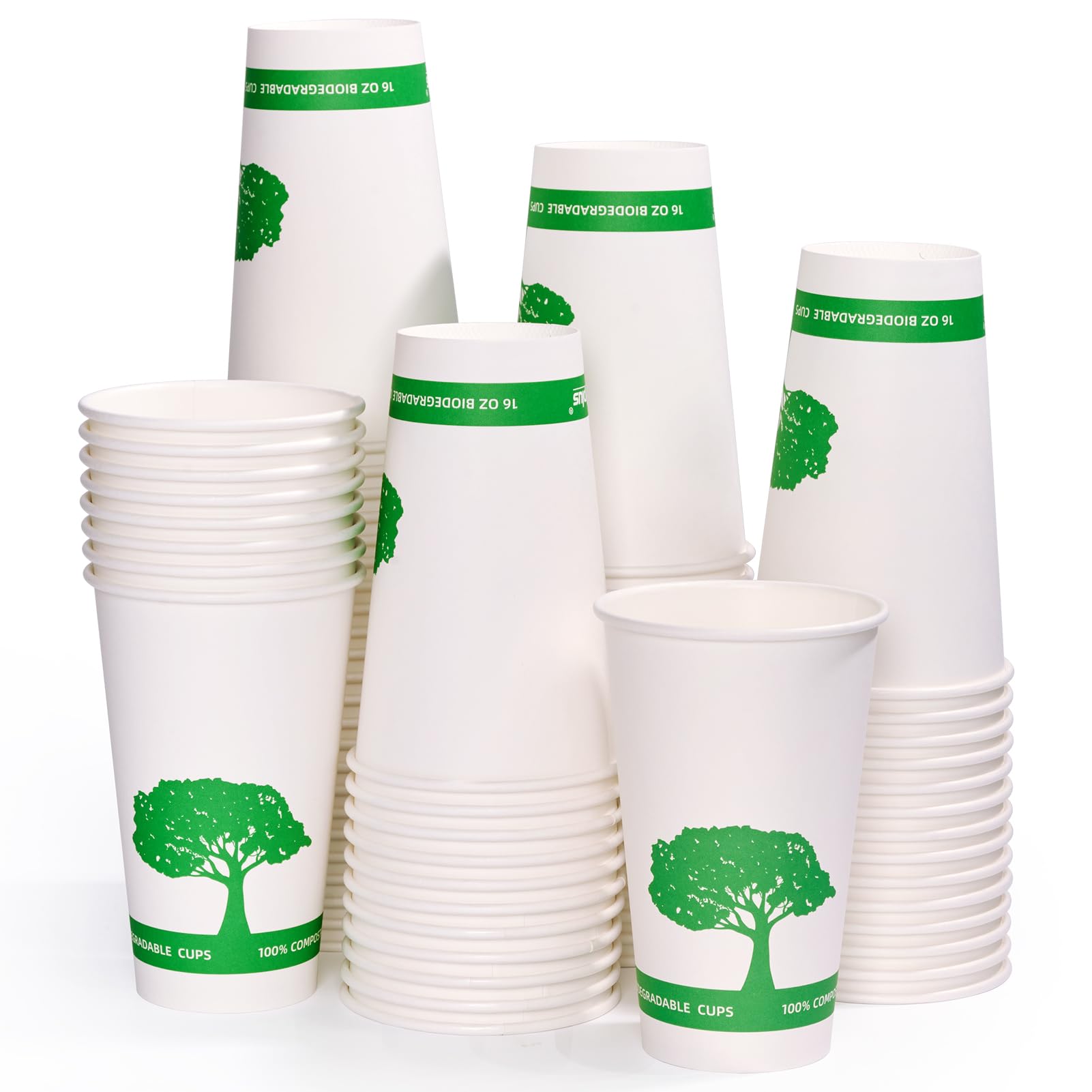 Vplus 240 Pack 16 oz Compostable Paper Cups