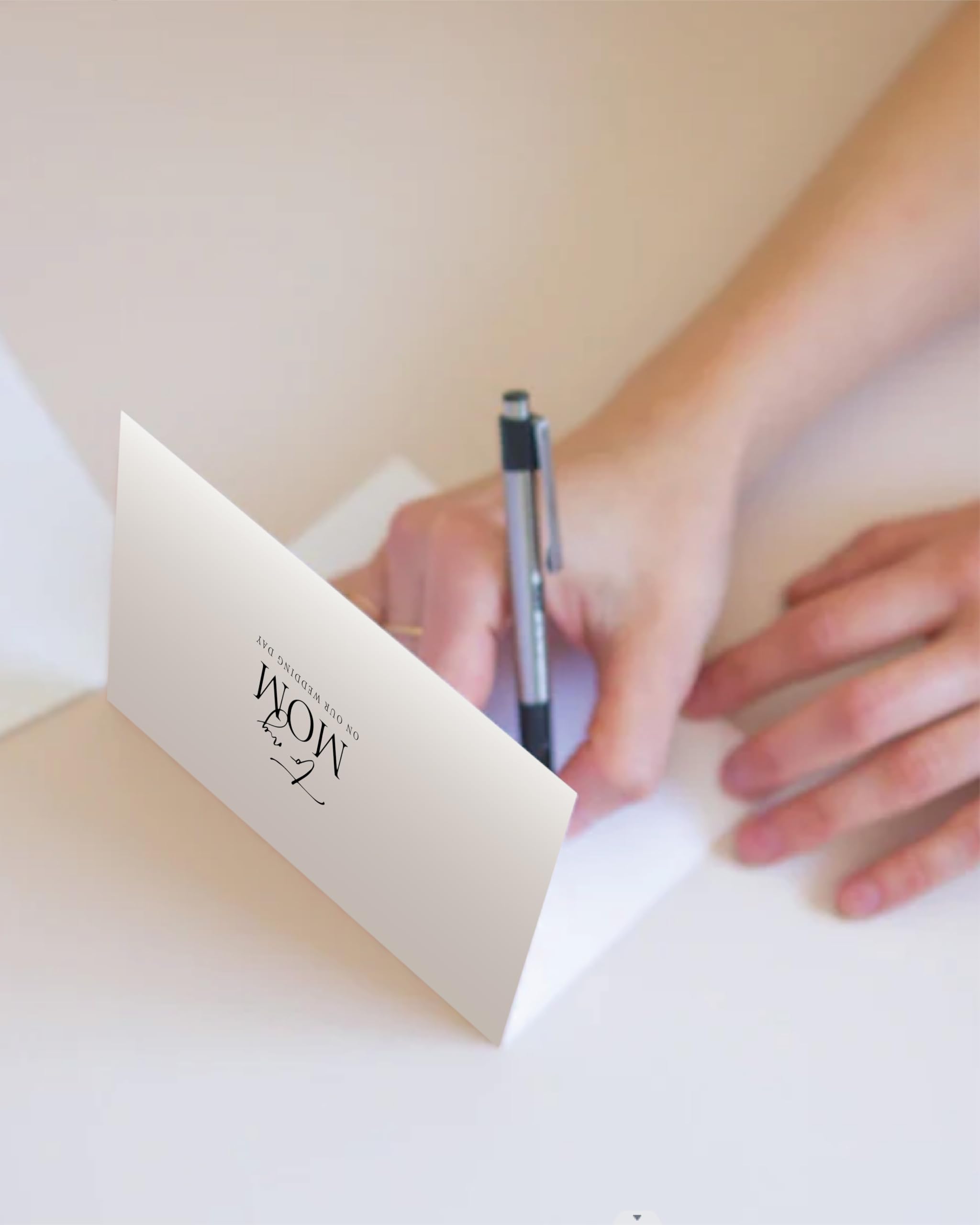 Juego de 2 tarjetas para el día de la boda para padres, para mi papá y mamá en nuestro día de boda, regalos para padres de la novia/novio (papá/mamá A)