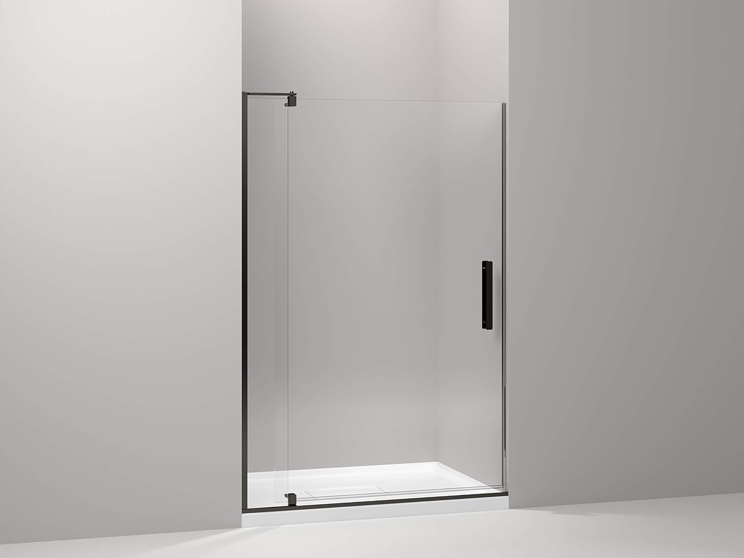 Kohler 707541-L-ABZ Revel Shower door, Crystal Clear glass with Anodized Dark Bronze frame