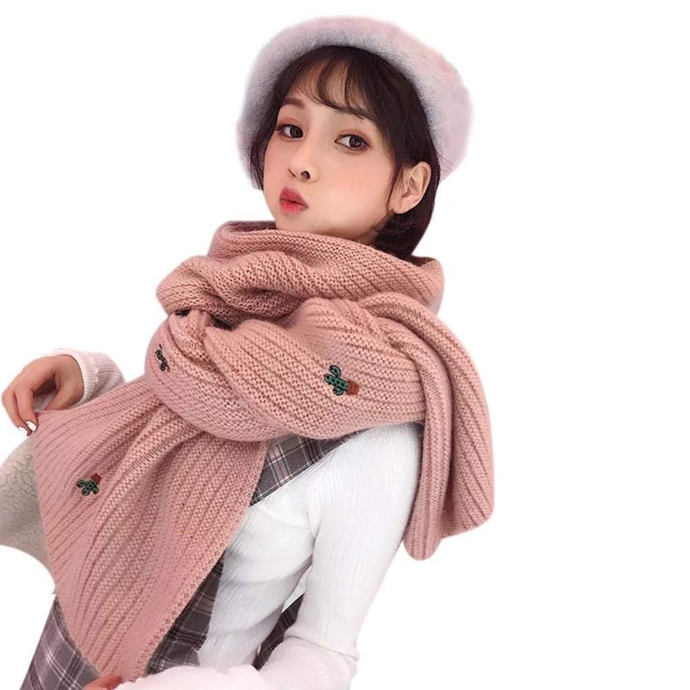 Schal Mode Schal Weibliche Winter Studenten Wild Strick Lange Dicke Warm Harajuku Stil Kleiner Frischer Wollkragen