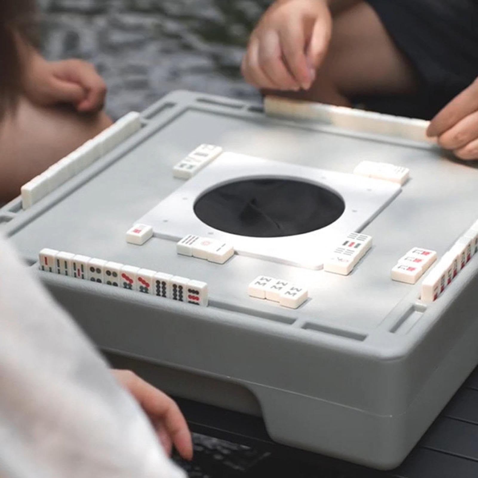 Chiński zestaw do madżonga, chiński zestaw do madżonga Mały zestaw gier | Tabela Płytki Mała podróż Wypoczynek Mahjong Gra stołowa Mała podróż Wypoczynek Przyjaciele Rodzina Chłop