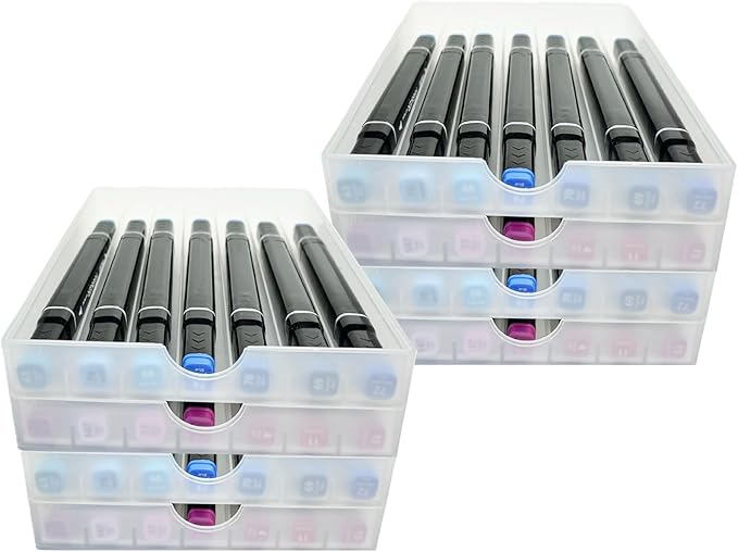 FASTRYF Stackable Desk Organizer bins, 8 Pack kitchen