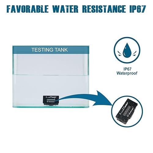 Miniatura 5 de Runleader Medidor de capacidad de batería LED de 36 V, pantalla de carga y descarga de batería, diseño impermeable, aplicable a baterías de plomo