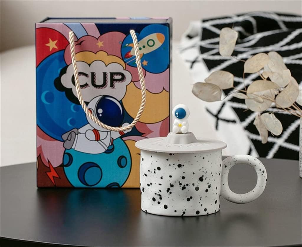 Mug Klein Cup With Lid High-value Drinking Household Men's Coffee Women's Breakfast(D)