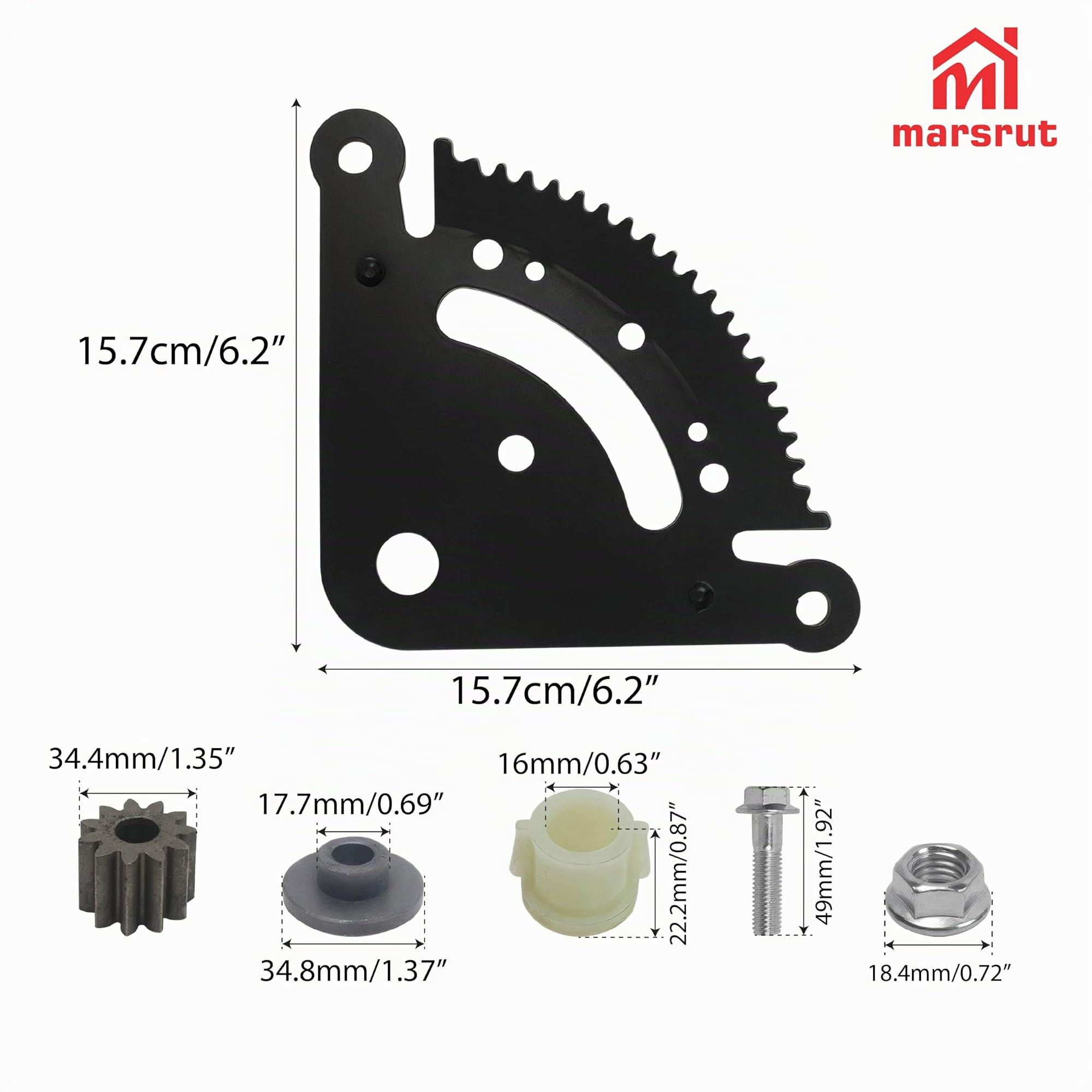 GX21924BLE Pièces de direction compatibles avec John Deere série D&LA, 19 dents, remplace D170 D105 D130 LA145 GX20053 GX20054 GX21994 105 115 125 D100 D110 D120 LA110 LA120 LA100, Kit de réparation