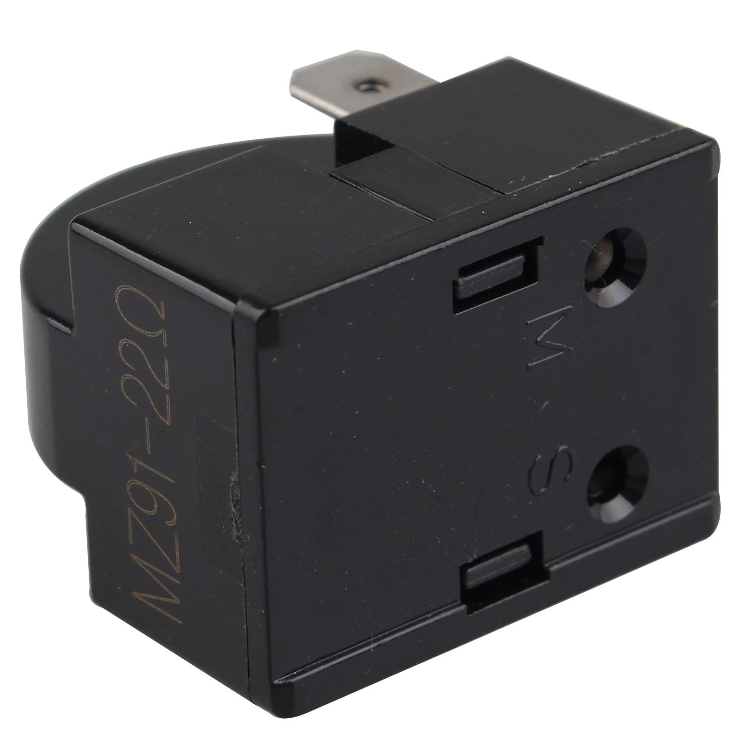 Futheda 2PCS PTC Starter Relay For Refrigerator/Freezer Compressor | 220V 22 Ohm 1-Pin Black Replacement Part