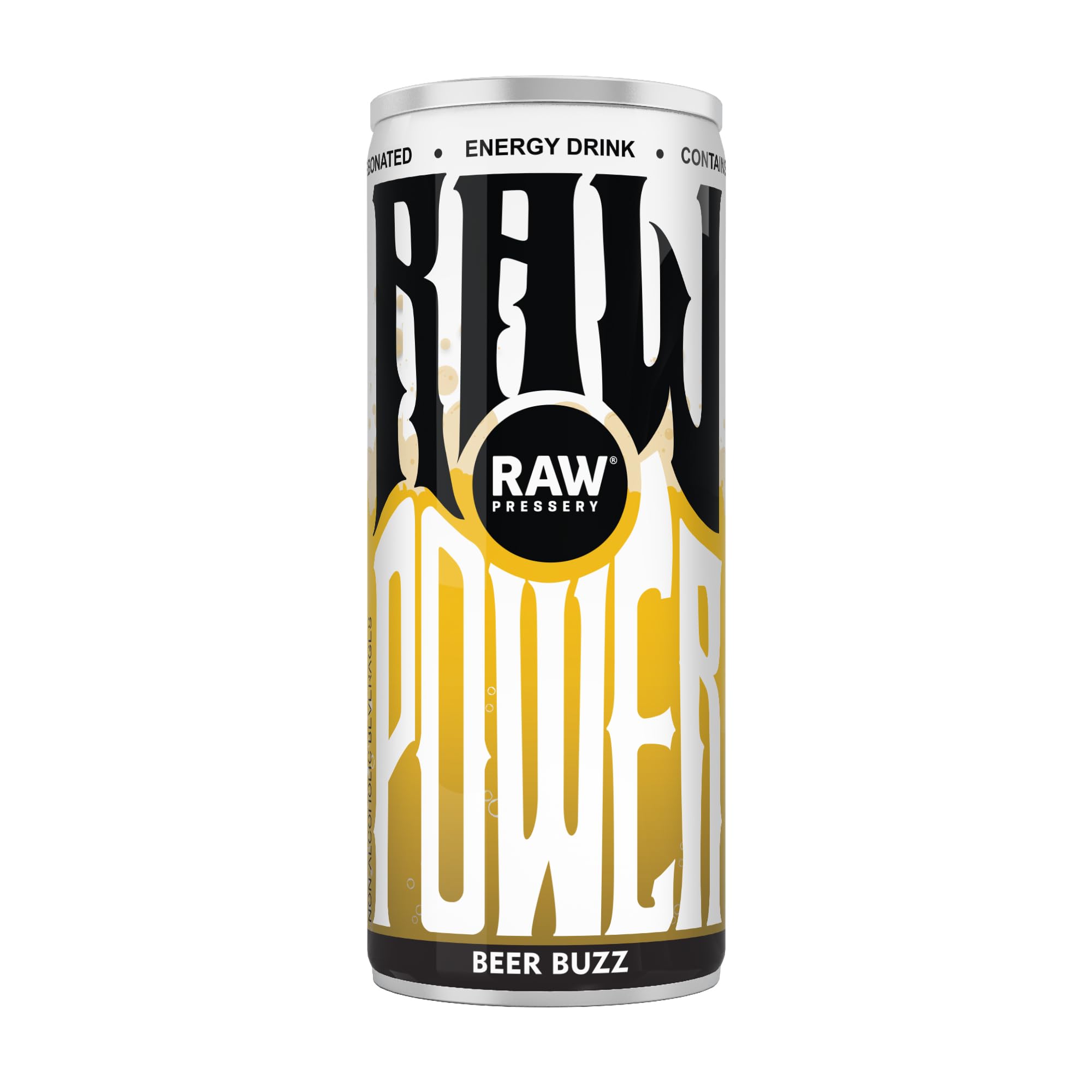 RAW PRESSERY Power Energy Drink -Beer Buzz 250 Ml(Pack of 6),Original Flavor