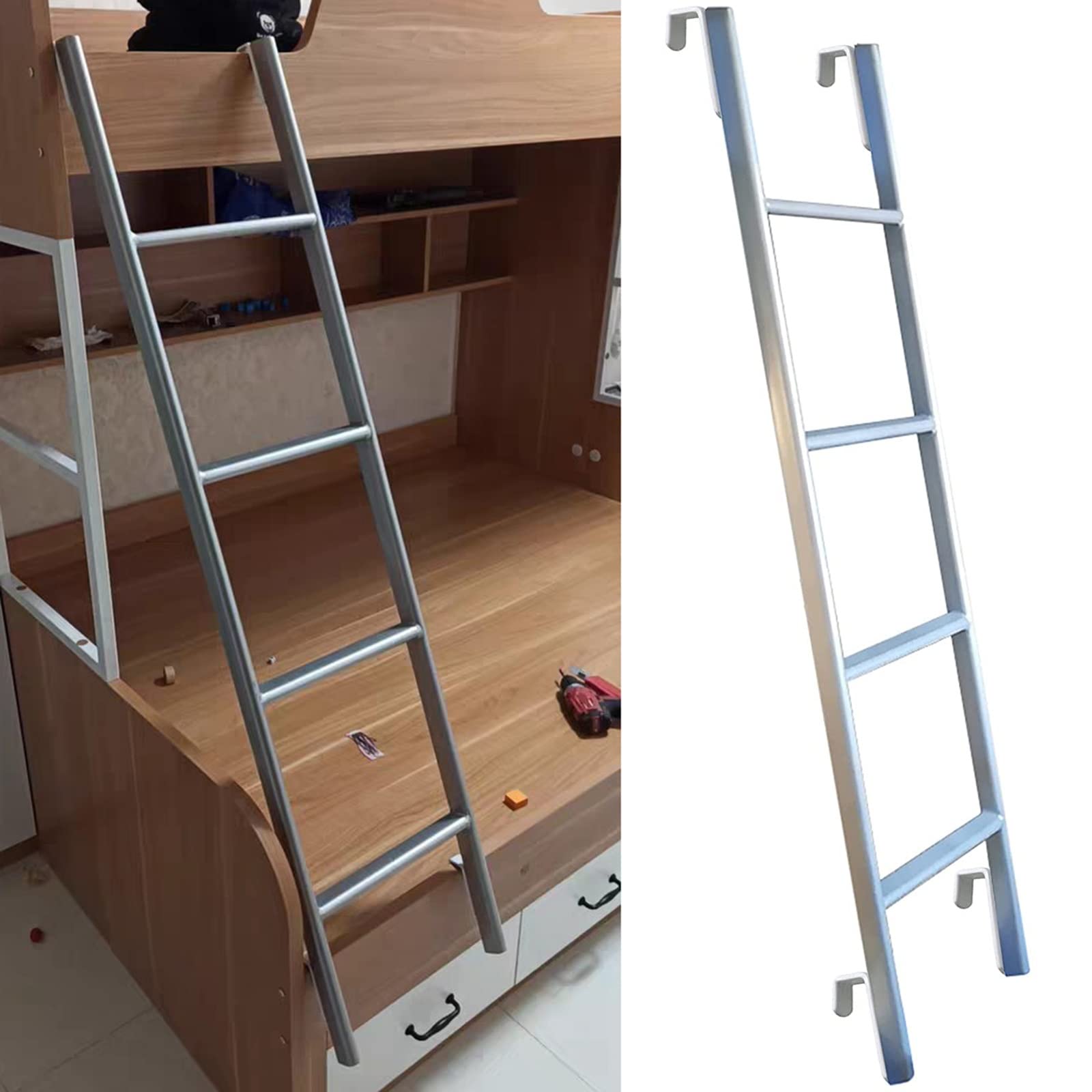 Loft Bed Ladder for Adults & Teens – 116150 cm HeavyDuty Top Bunk Ladder Supports 150kg Sturdy & Safe Ideal for SpaceSaving Solutions