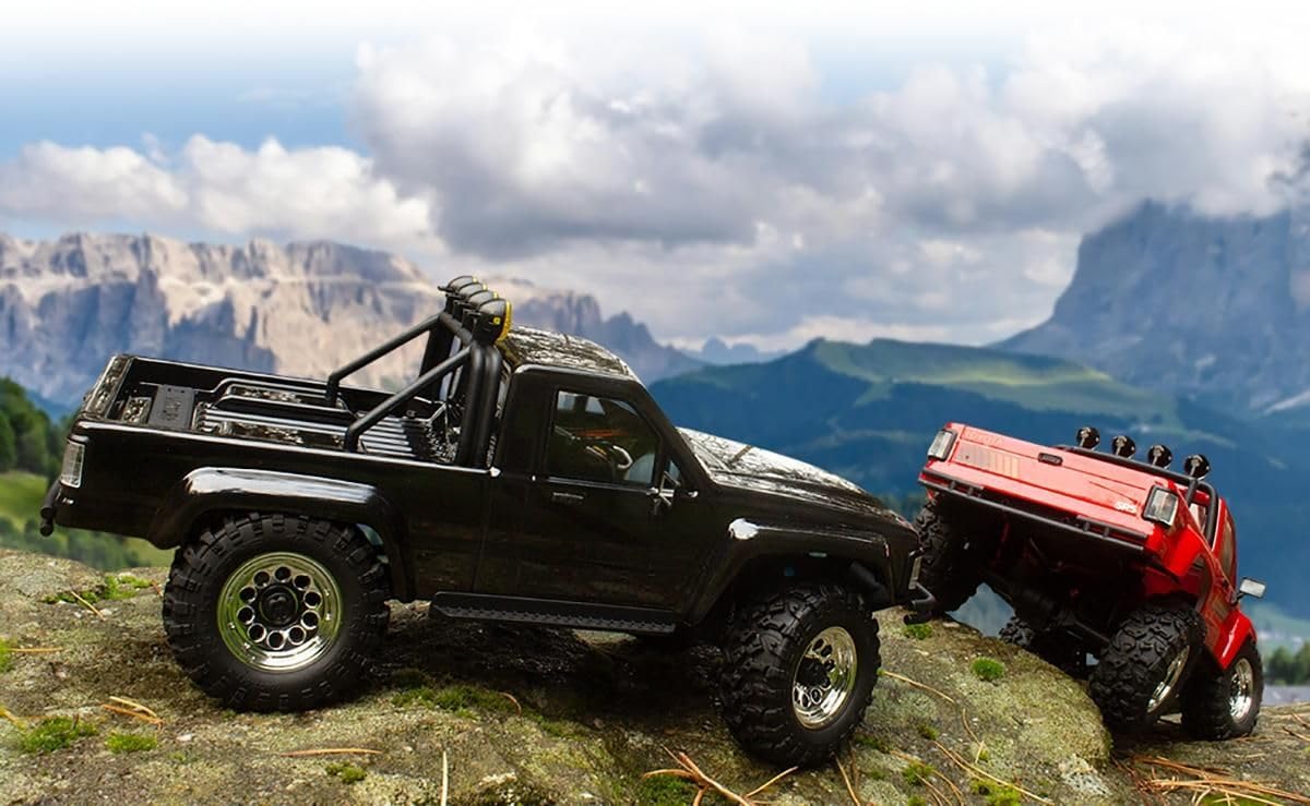 HPI Racing 160803 - Venture18 1985 Toyota Hilux 1/18 Brushless Crawler RTR Rouge
