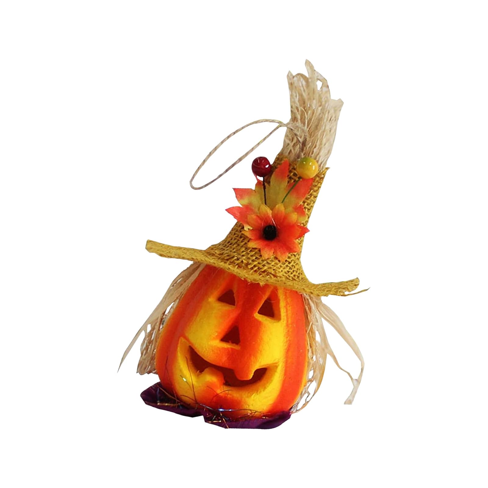 HZBB Deplete Spume Vegetable Light LED Brightened Halloween Deck for Homeschooling Party Decoration Incised Spume Pumpkin Deck