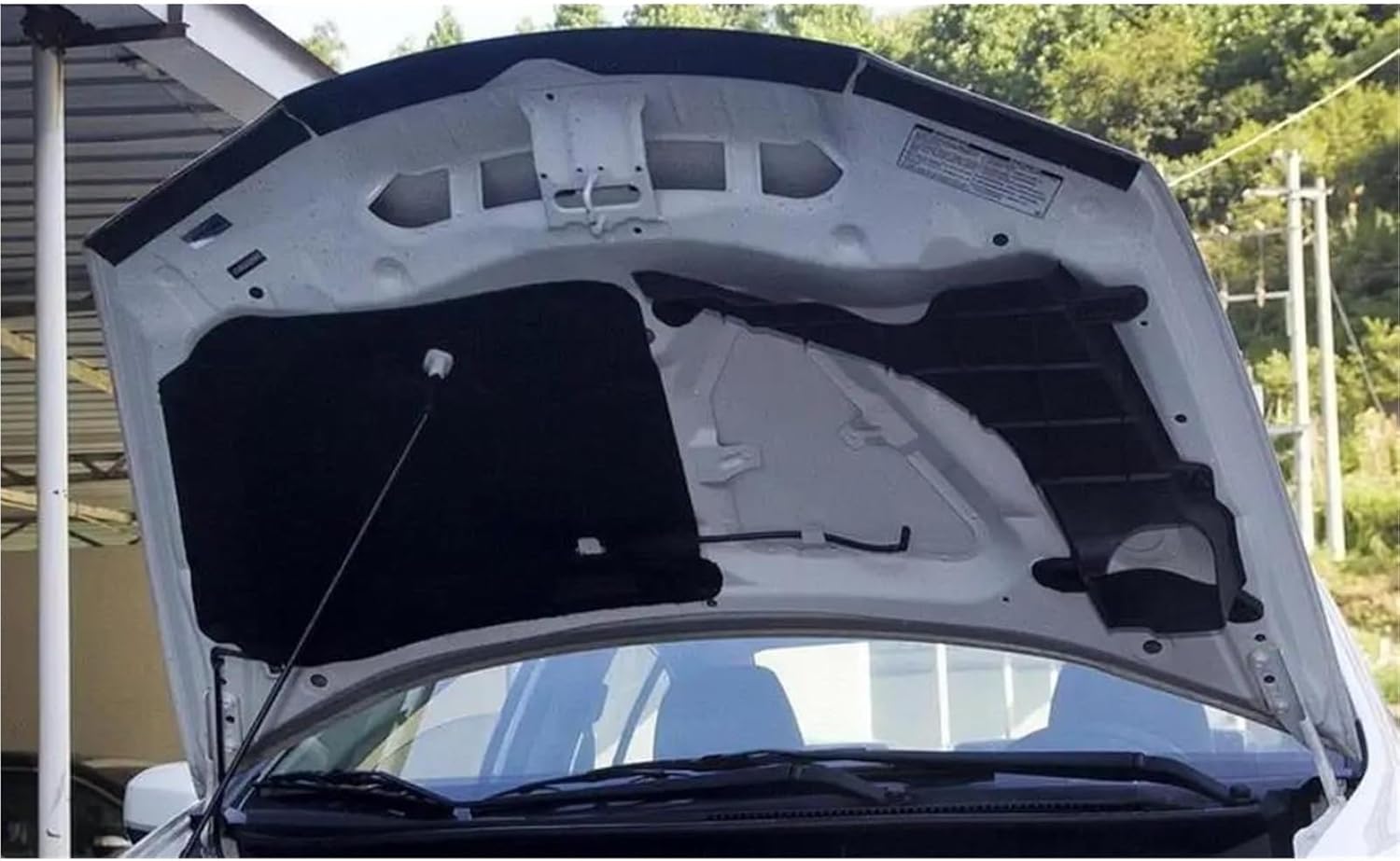 Car Engine Hood Sound Heat, Heat Insulation Pad, for City 2009 2010 2011 2012 2013 2014 Car Front Hood Engine Sound Heat Insulation Cotton Pad Soundproof Mat Cover