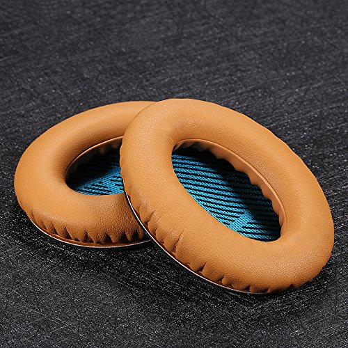 KKmoon Protetor de ouvido com memória de substituição Proteína de couro ao redor dos protetores de o