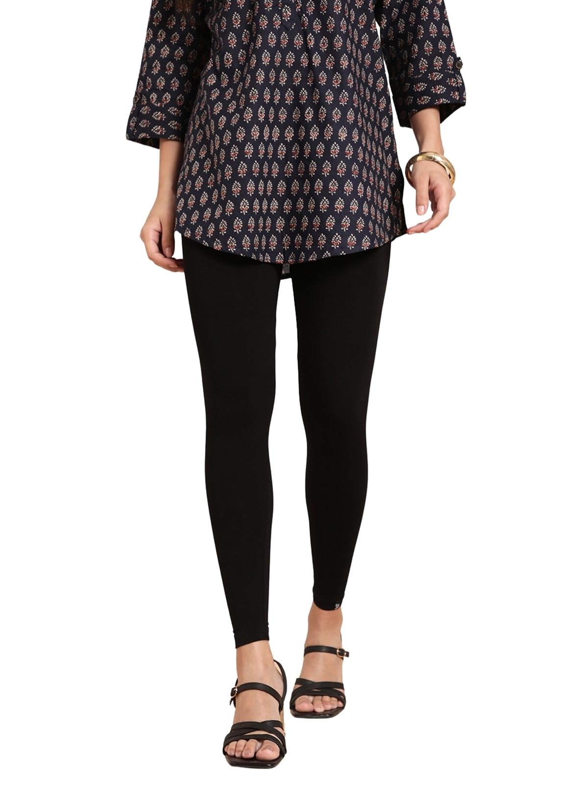 TWIN BIRDS Tailored Cut & Classic Fit Stretchable Viscose Elasthane Fabric Ankle Length Leggings for Women