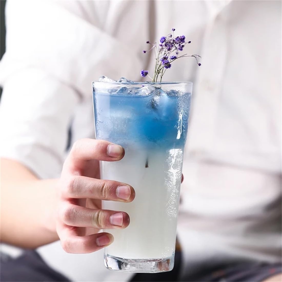 Lot De 6 Verres à Bière En Plastique Incassable 560ml - Gobelets Transparents Réutilisables Pour Cocktails