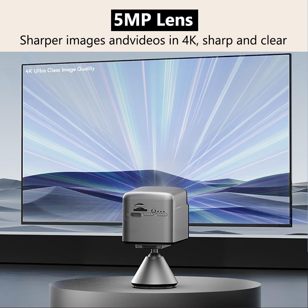 Mini Telecamera 4G con Batteria Integrata, Visione Notturna IR 4K, Basso Consumo Energetico, Rilevamento del Movimento, Telecamera di Videosorveglianza