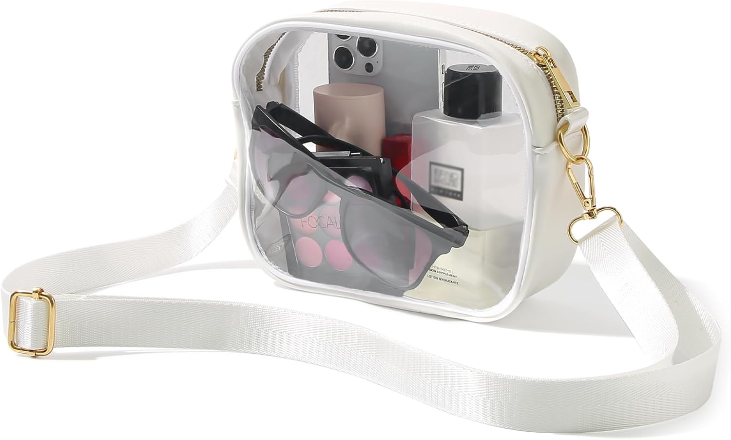 TOBVZOO Clear Bag Stadium Approved, Crossbody Transparent Bag for Concerts Sports Events, Purses for Men & Women TOBVZOO Clear Bag Stadium Approved, Crossbody Transparent Bag for Concerts Sports Events, Purses for Men & Women