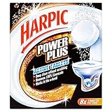 Harpic Powerplus Active Tablets, Original Scent, Pack 10 x 8 Tablets, Deep Clean Without Scrubbing, Removes 100% Limescale, Toilet Cleaner