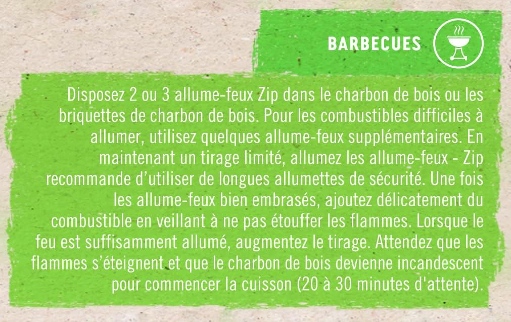 ZIP Fireball Allume-Feux Laine Bois 1Kg: Allumage Rapide et Naturel pour Cheminées et BBQ - Image détaillée